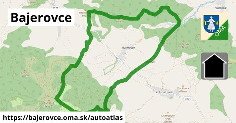 ikona Mapa autoatlas v bajerovce