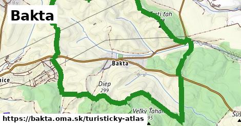 ikona Bakta: 0 m trás turisticky-atlas v bakta