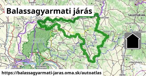 ikona Mapa autoatlas v balassagyarmati-jaras