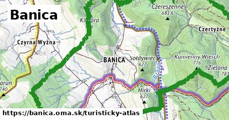 ikona Turistická mapa turisticky-atlas v banica