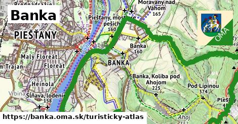 ikona Turistická mapa turisticky-atlas v banka