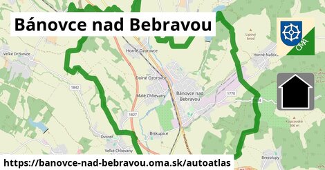 ikona Mapa autoatlas v banovce-nad-bebravou