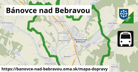 ikona Bánovce nad Bebravou: 28 km trás mapa-dopravy v banovce-nad-bebravou