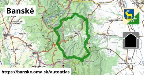 ikona Mapa autoatlas v banske