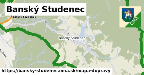 ikona Banský Studenec: 4,5 km trás mapa-dopravy v bansky-studenec