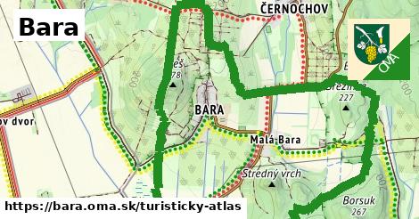 ikona Turistická mapa turisticky-atlas v bara