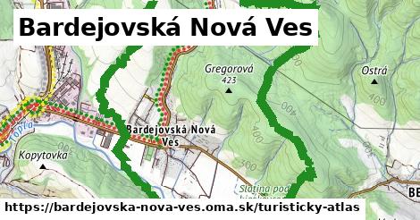 ikona Bardejovská Nová Ves: 0 m trás turisticky-atlas v bardejovska-nova-ves