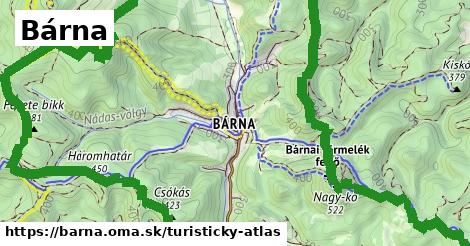 ikona Turistická mapa turisticky-atlas v barna