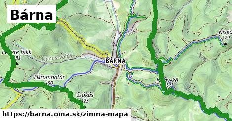 ikona Zimná mapa zimna-mapa v barna