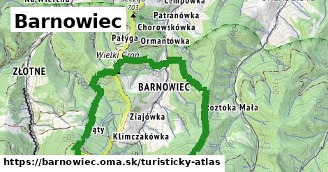 ikona Turistická mapa turisticky-atlas v barnowiec