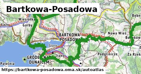 ikona Mapa autoatlas v bartkowa-posadowa