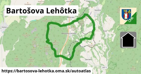 ikona Mapa autoatlas v bartosova-lehotka