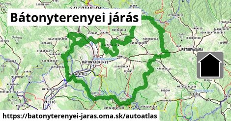 ikona Mapa autoatlas v batonyterenyei-jaras