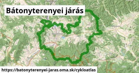 ikona Cyklo cykloatlas v batonyterenyei-jaras