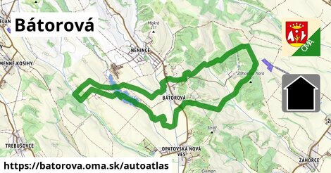 ikona Mapa autoatlas v batorova