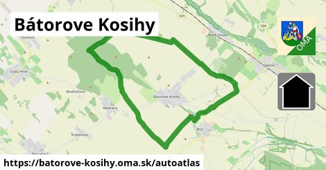 ikona Mapa autoatlas v batorove-kosihy