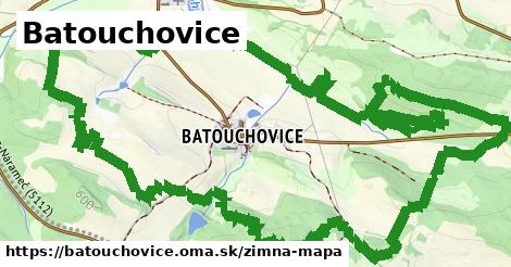 ikona Batouchovice: 0 m trás zimna-mapa v batouchovice