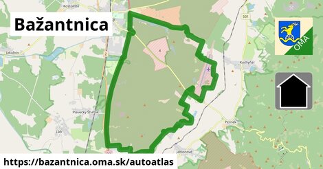 ikona Mapa autoatlas v bazantnica