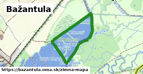 ikona Bažantula: 0 m trás zimna-mapa v bazantula