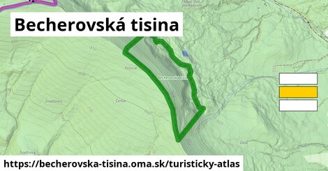 ikona Turistická mapa turisticky-atlas v becherovska-tisina