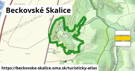 ikona Turistická mapa turisticky-atlas v beckovske-skalice