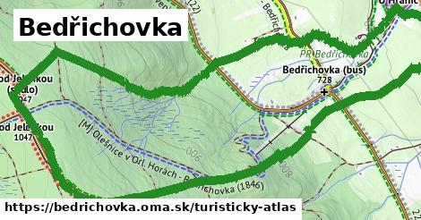 ikona Turistická mapa turisticky-atlas v bedrichovka