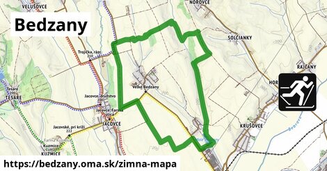 ikona Bedzany: 0 m trás zimna-mapa v bedzany