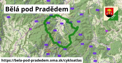 ikona Cyklo cykloatlas v bela-pod-pradedem