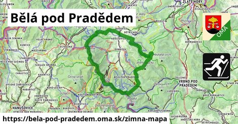 ikona Zimná mapa zimna-mapa v bela-pod-pradedem