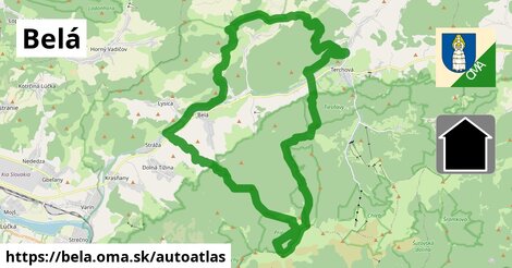 ikona Mapa autoatlas v bela