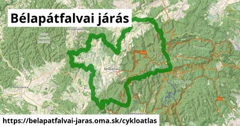 ikona Cyklo cykloatlas v belapatfalvai-jaras