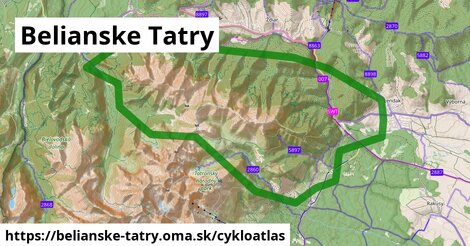 ikona Cyklo cykloatlas v belianske-tatry