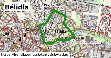 ikona Turistická mapa turisticky-atlas v belidla