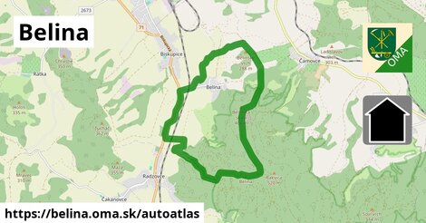 ikona Mapa autoatlas v belina