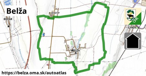 ikona Mapa autoatlas v belza