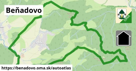 ikona Mapa autoatlas v benadovo