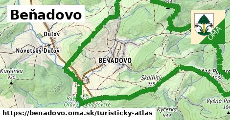 ikona Beňadovo: 0 m trás turisticky-atlas v benadovo
