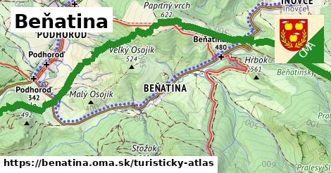 ikona Turistická mapa turisticky-atlas v benatina