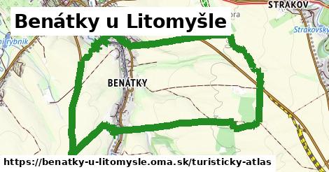ikona Benátky u Litomyšle: 0 m trás turisticky-atlas v benatky-u-litomysle