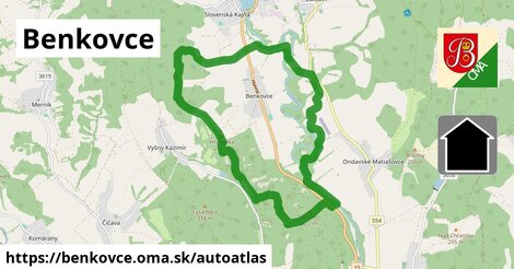 ikona Mapa autoatlas v benkovce