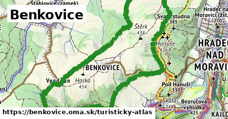 ikona Turistická mapa turisticky-atlas v benkovice