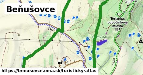 ikona Turistická mapa turisticky-atlas v benusovce