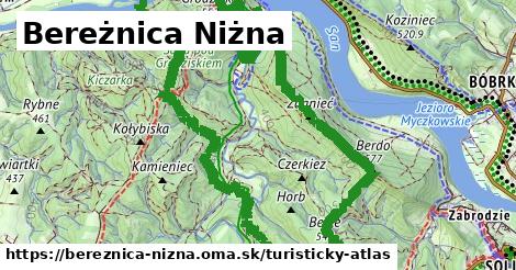 ikona Turistická mapa turisticky-atlas v bereznica-nizna