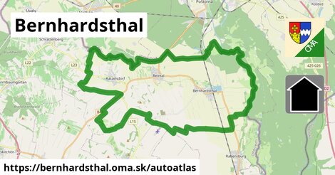 ikona Mapa autoatlas v bernhardsthal