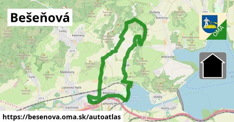 ikona Mapa autoatlas v besenova