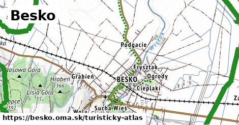 ikona Besko: 2,2 km trás turisticky-atlas v besko