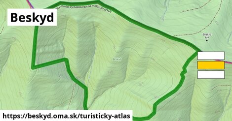 ikona Turistická mapa turisticky-atlas v beskyd