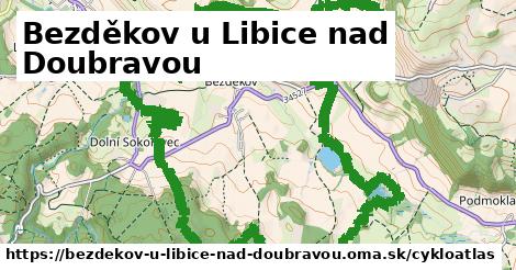 ikona Bezděkov u Libice nad Doubravou: 3,0 km trás cykloatlas v bezdekov-u-libice-nad-doubravou