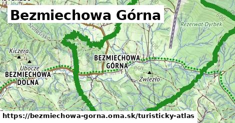 ikona Turistická mapa turisticky-atlas v bezmiechowa-gorna