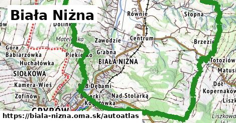 ikona Mapa autoatlas v biala-nizna